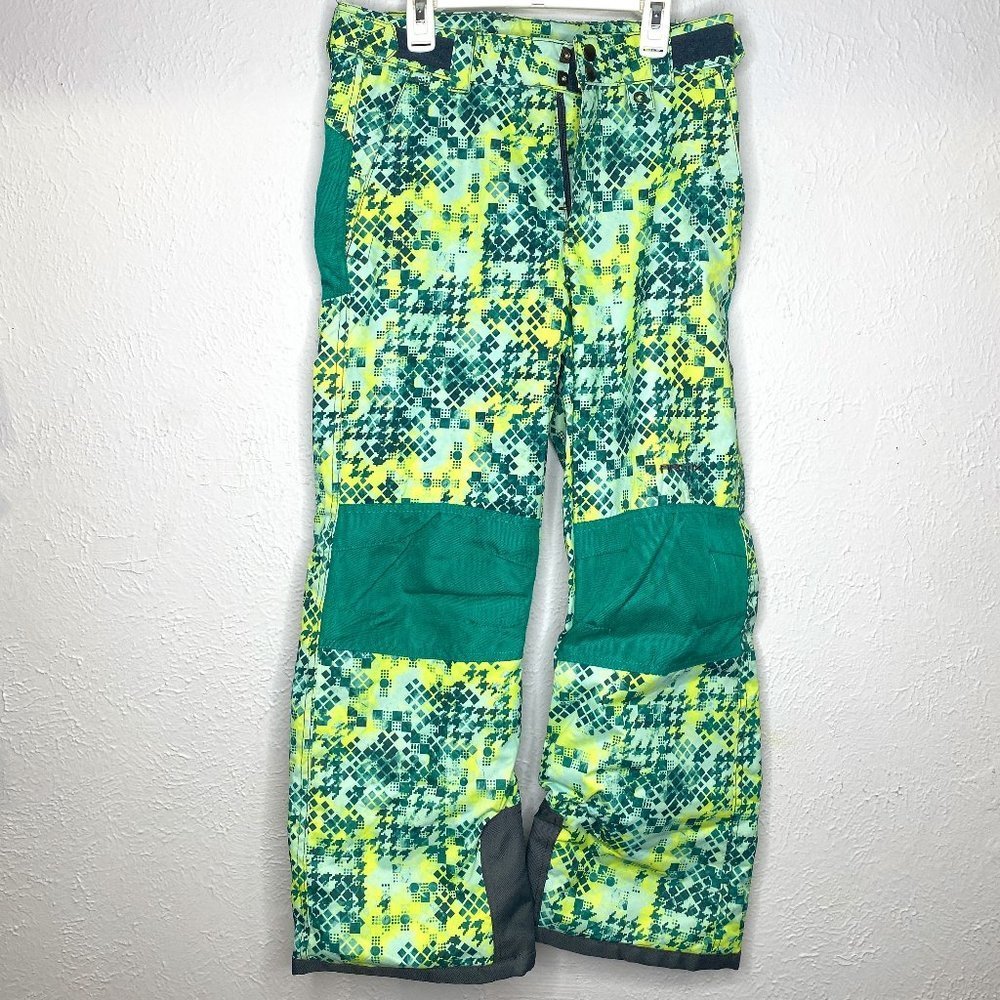 Arctix NWOT, unisex, youth size Large green print snow/ski pants.